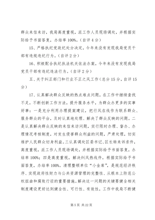 第一篇：XX年党风廉政建设责任制情况自查报告.docx