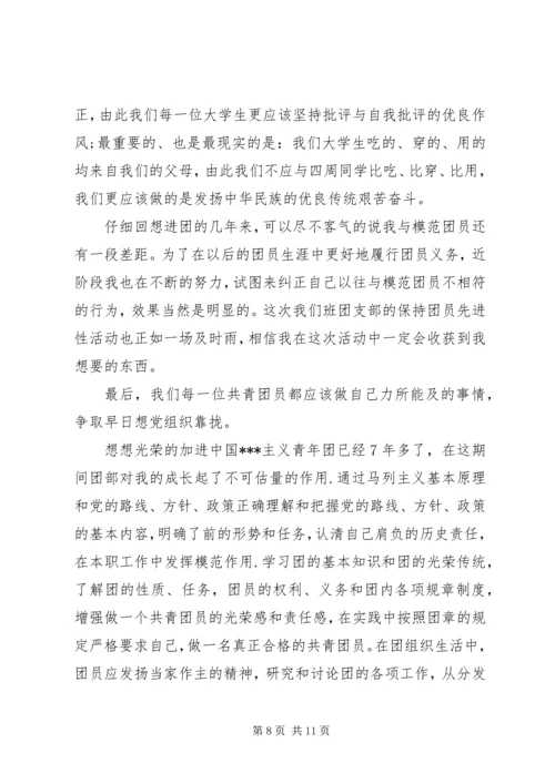 共青团员自我评价)[5篇范文].docx