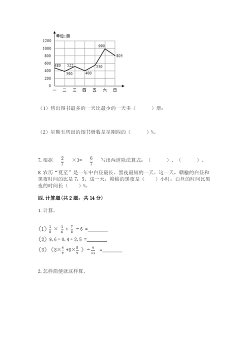 六年级数学上册期末考试卷附完整答案（夺冠系列）.docx