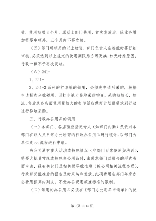 公司常用办公用品.docx