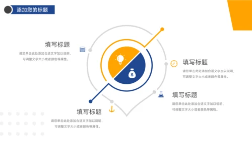 蓝黄双色公司部门培训PPT模板