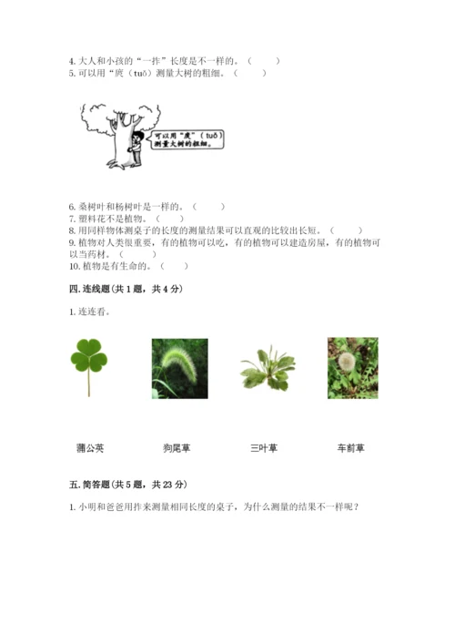 教科版一年级上册科学期末测试卷精品【巩固】.docx