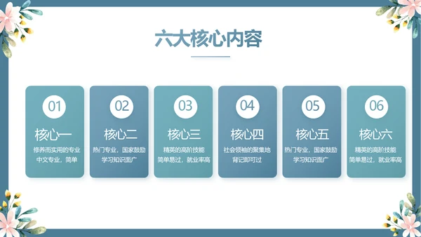 蓝色水彩风初中班主任述职报告PPT动态模板