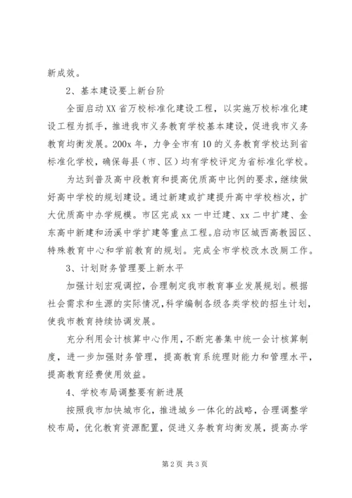教育局计财处工作计划 (5).docx
