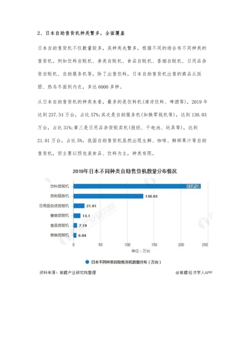 日本自助售货机行业发展现状分析-老龄化严重+人力成本高推动行业不断发展.docx