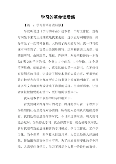 学习的革命读后感.docx