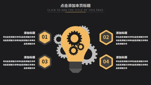 黑金欧美风商务汇报通用PPT模板