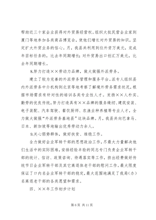 政府财贸办公室工作总结及明年计划 (3).docx