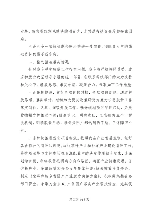 脱贫攻坚存在问题整改报告.docx