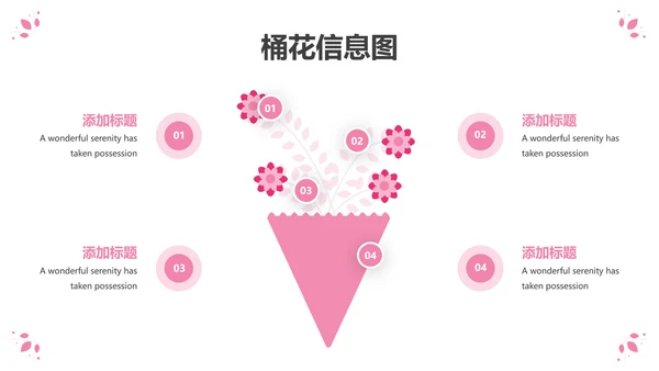 粉色优雅婚礼策划公司宣传动态PPT模板