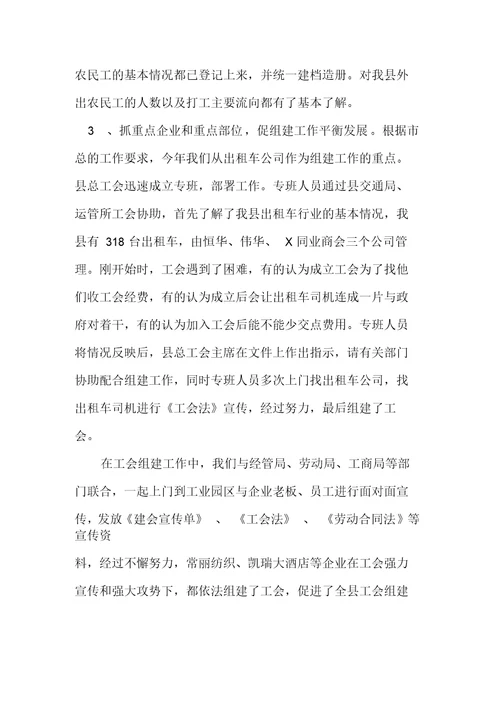 工会民管组织自查报告