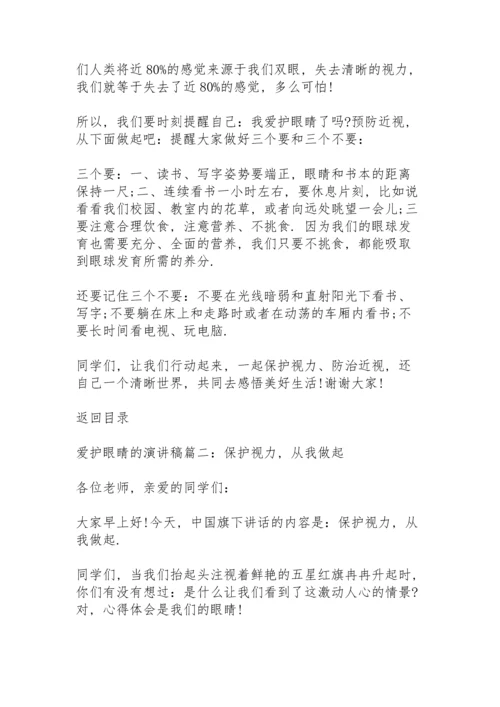 爱护眼睛的演讲稿5篇.docx