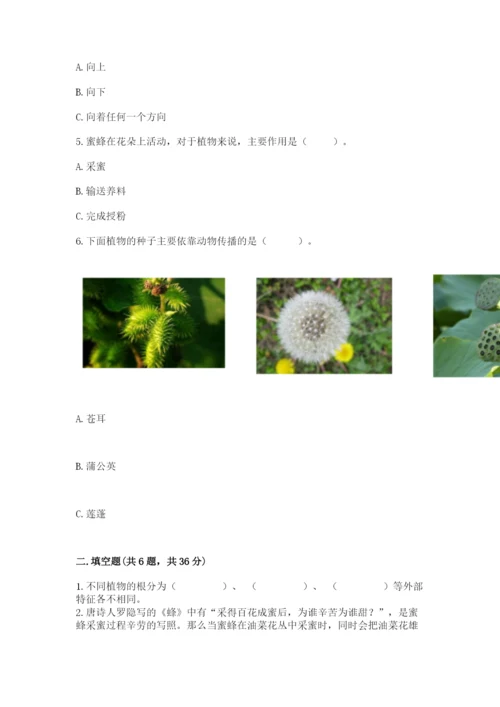 科学四年级下册第一单元植物的生长变化测试卷【夺冠系列】.docx