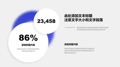 业绩亮点-蓝色商务风2项关联数据图示