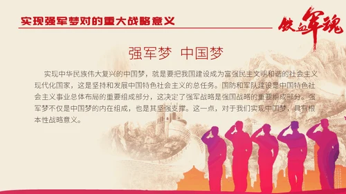 中国解放军铁血军魂-建军节通用PPT模板
