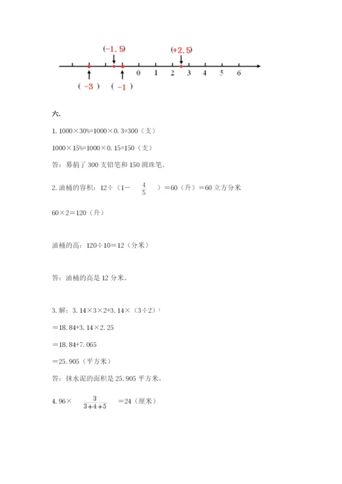 冀教版小升初数学模拟试题附答案（夺分金卷）.docx