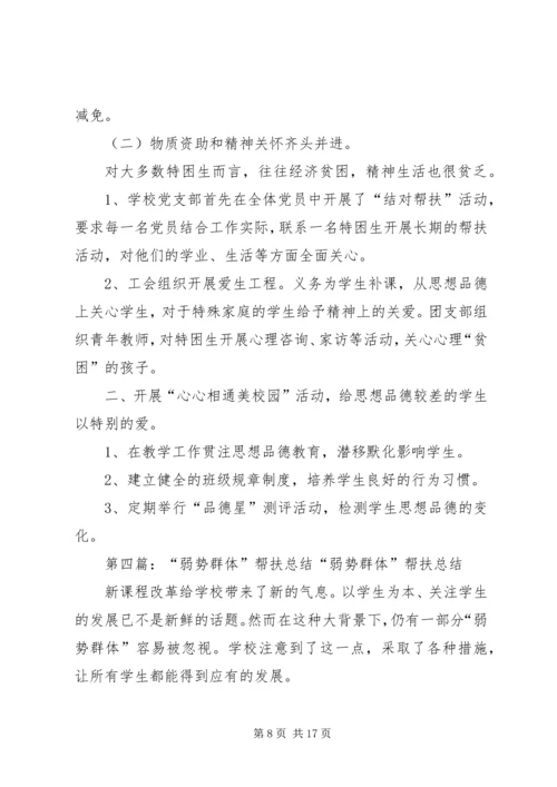 弱势群体帮扶计划.docx