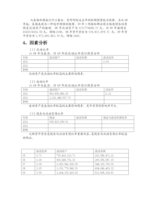 山东阿胶集团财务分析报告.docx