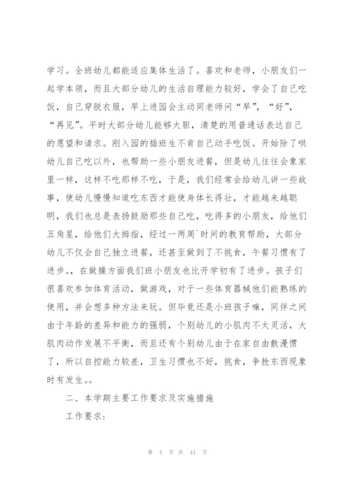 幼儿园小班下学期教学计划集合11篇.docx