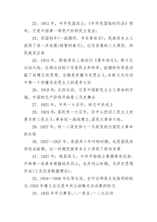 高中历史知识点大全.docx