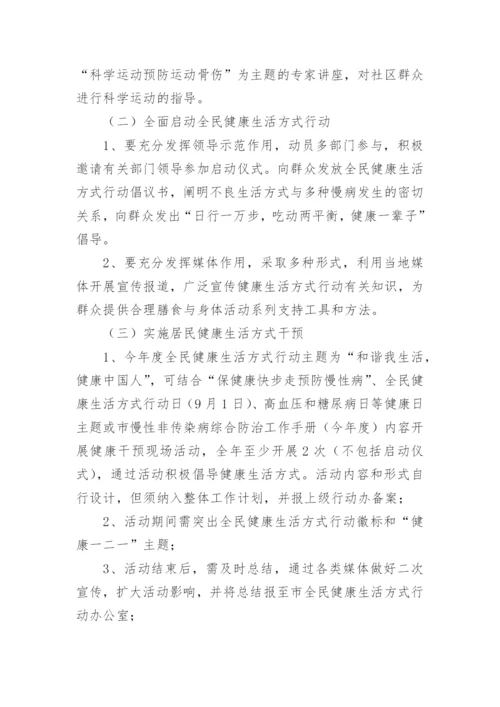 健康社区活动方案.docx