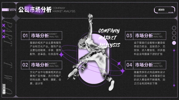 酸性风时尚潮牌鞋品牌介绍通用PPT模板