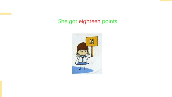 Module 6 Unit 2 They got fifty points.  课件(共26张PPT