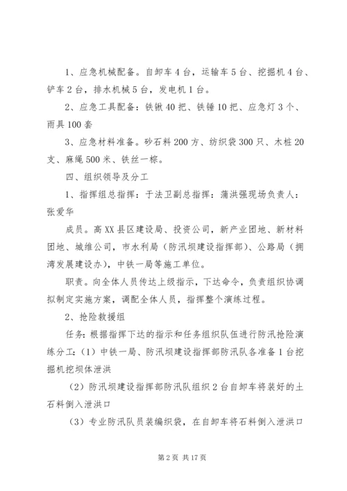 防汛演练预案(方案)——协同演练.docx