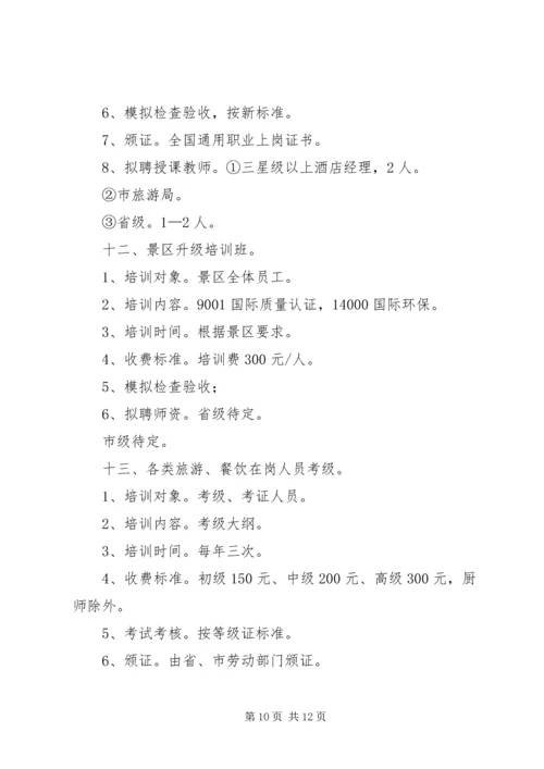 旅游培训中心年工作计划 (2).docx
