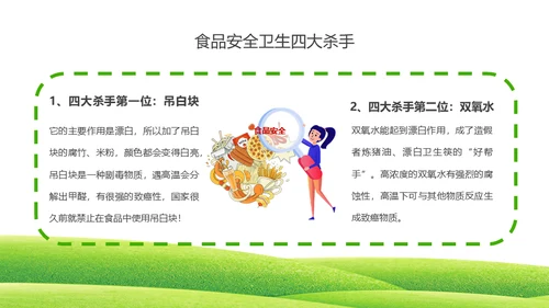 全国食品安全宣传周《食品卫生法》宣传周菜篮子通用PPT模板
