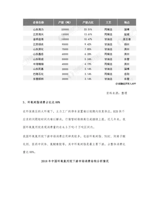 2019中国环氧氯丙烷行业市场现状及发展趋势分析-环保督查趋严支撑市场价格上涨.docx