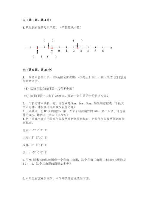最新苏教版小升初数学模拟试卷（典型题）.docx