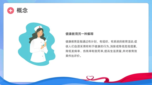蓝色简约形状护理健康教育PPT课件护理查房