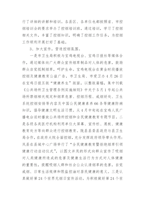 创建无烟单位工作总结.docx