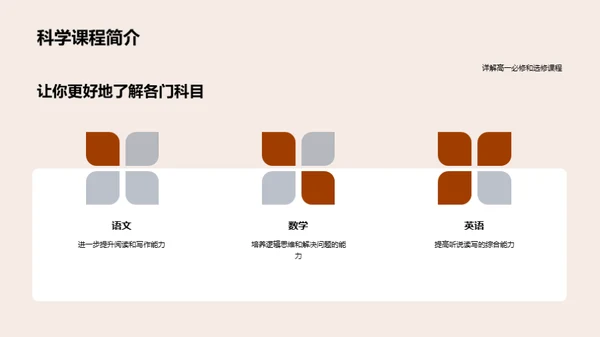 学习规划与课程选择