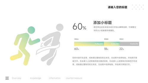绿黄时尚大气公司宣传策划PPT模板