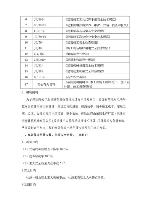 吊篮安全专项综合施工专题方案.docx