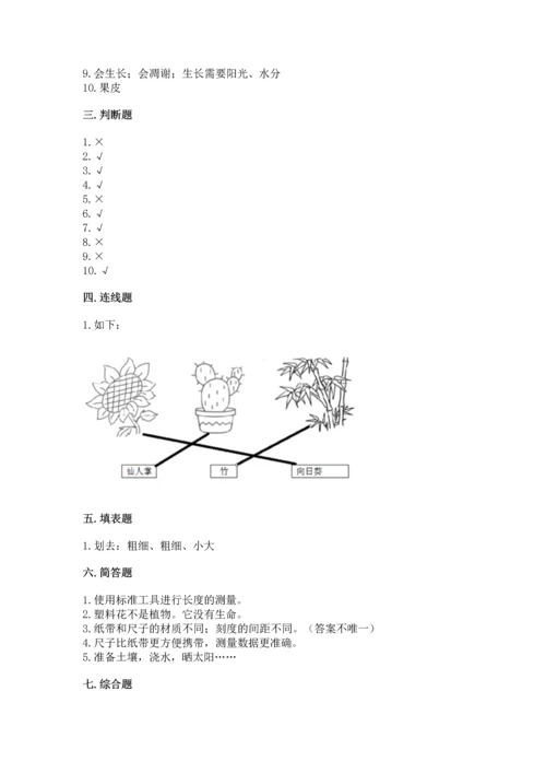 教科版小学一年级上册科学期末测试卷ab卷.docx