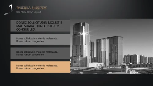 极简黑金商务工作汇报通用PPT模板