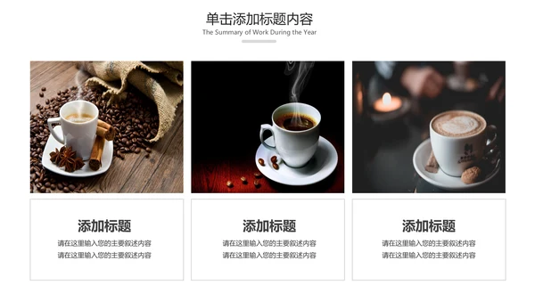 下午茶西餐厅休闲咖啡厅介绍咖啡介绍PPT模板