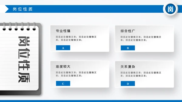 蓝色立体岗位竞聘个人简历ppt模板