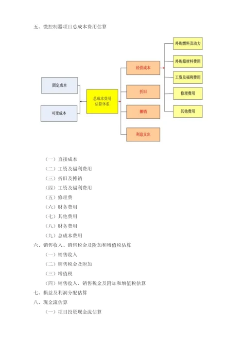 微控制器项目可行性研究报告模板.docx