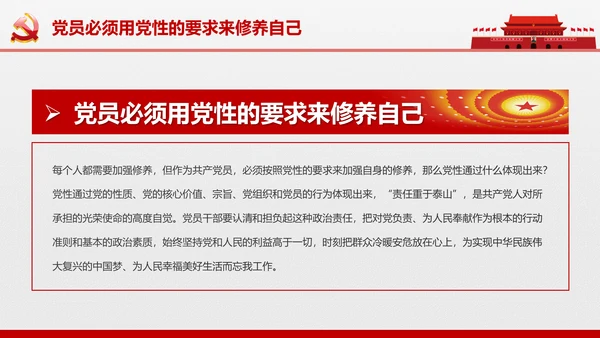 党员责任担当争做合格党员喜迎十九大PPT