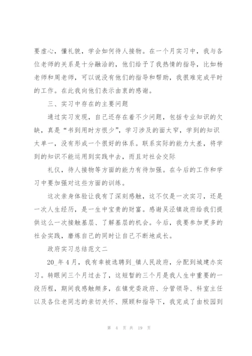 政府实习总结范文5篇.docx