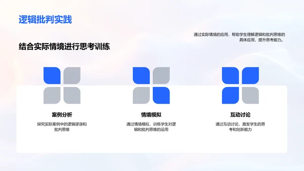 逻辑与批判思维PPT模板