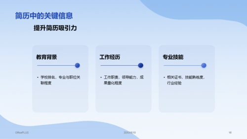 蓝色插画风竞聘述职PPT模板