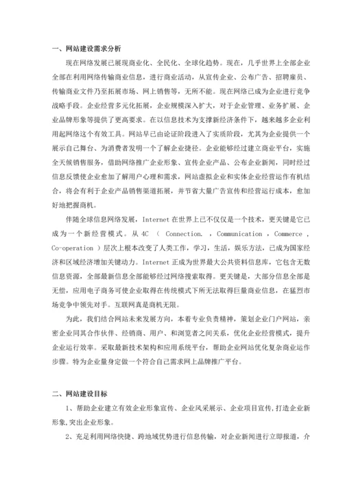 企业门户网站建设专业方案.docx