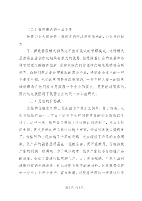 XX市民营企业现代企业制度建设现状调研报告.docx