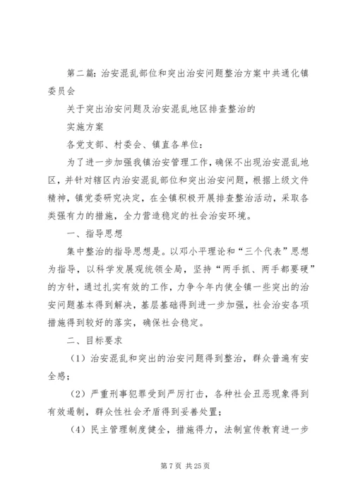 集中排查整治治安混乱地区和突出治安问题实施方案.docx