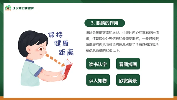 眼保健操爱护眼睛保护视力通用PPT模板